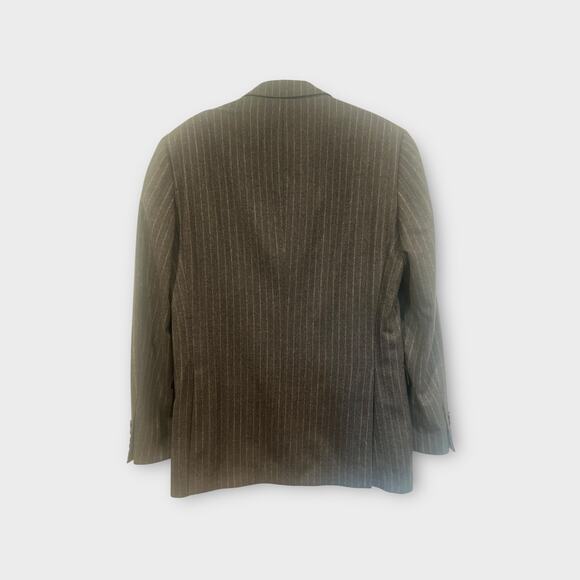 Brooks Brothers Men’s 1818 Regent Gray Pinstripe Wool Blazer 42L - Picture 3 of 11
